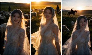 草原牧场婚纱氛围感大片