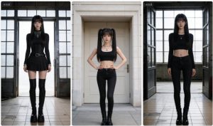 韩系偶像全身时尚肖像照