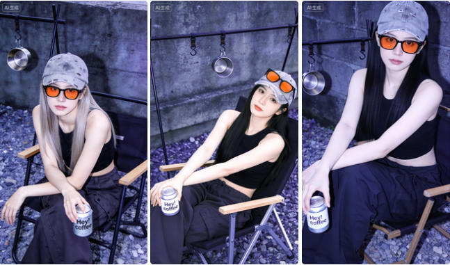 韩系甜酷少女街头写真