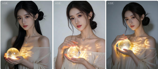 韩系丸子头捧球人像摄影