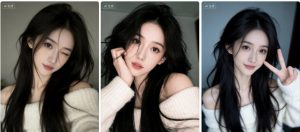 黑长直露肩室内自拍