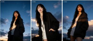 户外高冷纯欲千金风写真