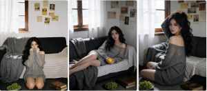 居家沙发慵懒写真（女）