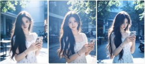 梦幻街道逆光照片