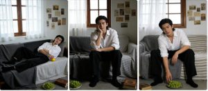 男生居家慵懒人像写真