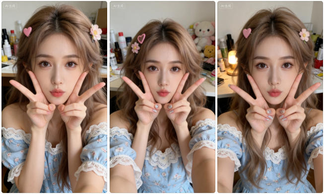 日系甜妹风居家自拍写真