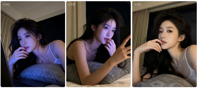 深夜卧室吊带睡衣自拍