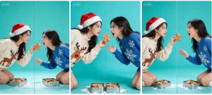 双面板圣诞互动写真