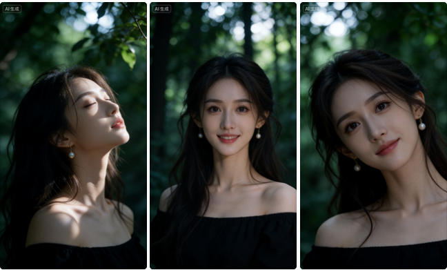 树林逆光气质写实摄影