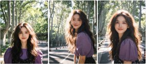 夏日林荫清新照片