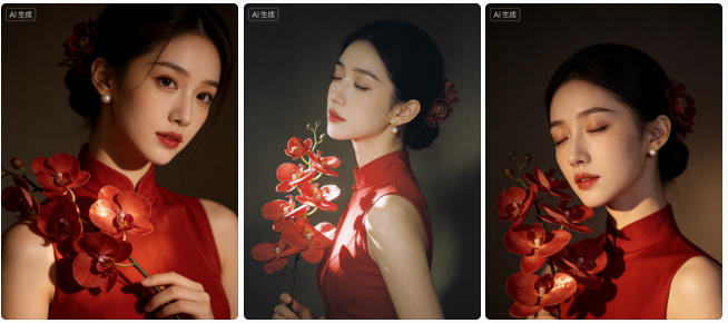 新中式红韵肖像写真