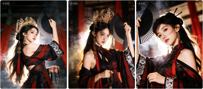 烟雾缭绕逆光人像艺术照