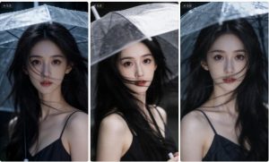 阴雨天吊带摄影写真