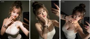 元气少女室内自然俯拍