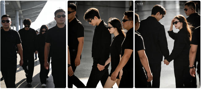 站姐视角机场路透抓拍照片